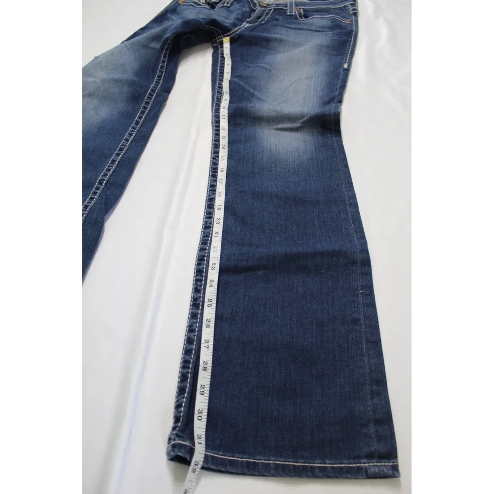 Big Star New Hazel Bootcut Jeans Dark Wash Embroidered Pockets 32R SWHAZMRP